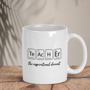 Λευκή κούπα | Teacher chemistry