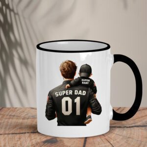 Δίχρωμη Κούπα | Super dad -Super baby