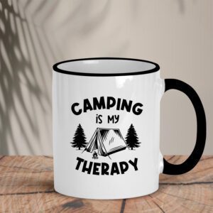 Δίχρωμη Κούπα | Camping is my Therapy