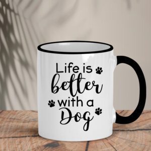 Δίχρωμη Κούπα | Life is better with a dog