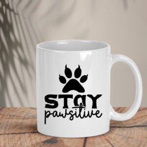 Λευκή Κούπα | Stay pawsitive 2