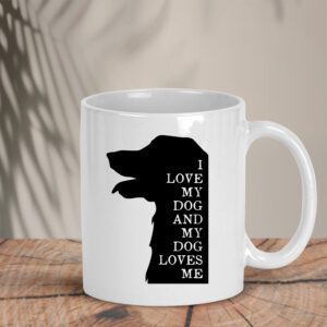 Λευκή Κούπα | My dog loves me