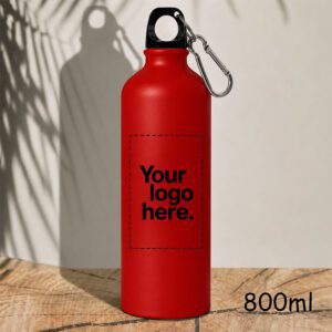 Μεταλλικό μπουκάλι 800 ml | Εκτύπωσε το δικό σου | Kόκκινο
