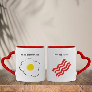 Σετ Κούπες Καρδιά | Egg & Bacon