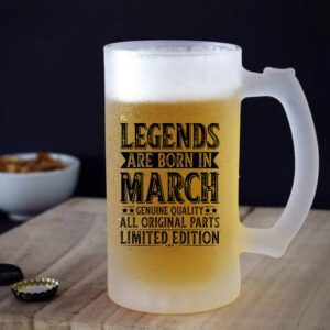 Ποτήρι μπίρας | Legends are born in March