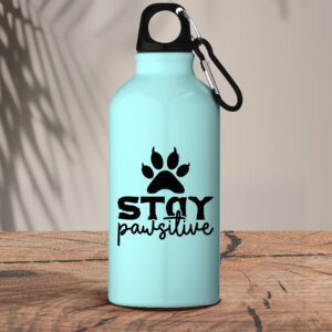 Μεταλλικό μπουκάλι αλουμινίου 600 ml | Stay pawsitive 2