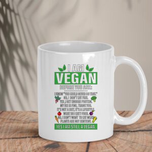 Λευκή κούπα | I am Vegan