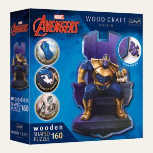 Ξύλινο Παζλ Marvel Thanos στον Θρόνο 160 Κομμάτια