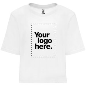 T-shirt Crop top_White_Custom | Teesney