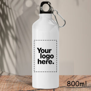 Κούπα Μetal bottle 800ml_White_Custom | Teesney