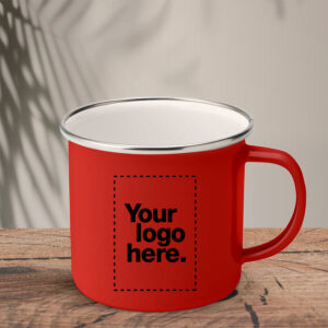 Κούπα Enamel Mug_Red_Custom | Teesney