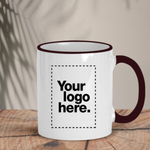 Κούπα Two Color Mug_Burgundy_Custom | Teesney