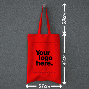 Shopping Bag – Tote Bag_Red_Custom | Teesney
