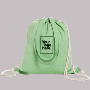 Τσαντα ωμου με κορδονια | Μπλε – Backpack_Green_Custom | Teesney