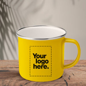 Κούπα Enamel Mug_Yellow_Custom | Teesney