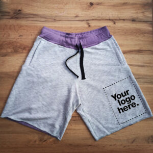 Σορτσάκι (Γκρι μελανζέ) – Shorts_Purple melange_Custom | Teesney