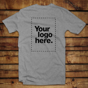 T-shirt shirt_Grey Melange_Custom | Teesney