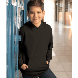 T-shirt Kids Hoodie Pocket_Black_Custom | Teesney