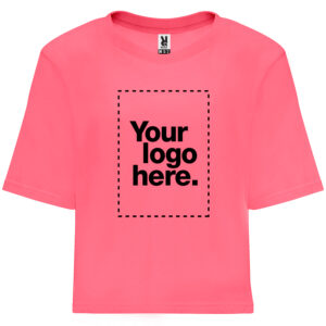 T-shirt Crop top_Pink_Custom | Teesney