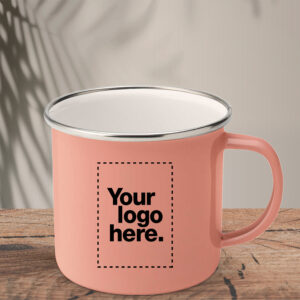 Κούπα Enamel Mug_Pink_Custom | Teesney