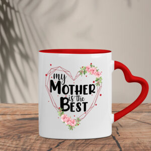 Δίχρωμη Κούπα Καρδιά | My mother is the best