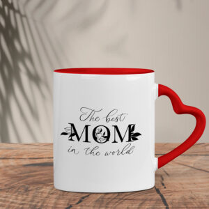 Δίχρωμη Κούπα Καρδιά | The best Mom in the World