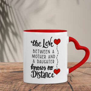 Δίχρωμη Κούπα Καρδιά | The love between a mother and a daughter knows no distance