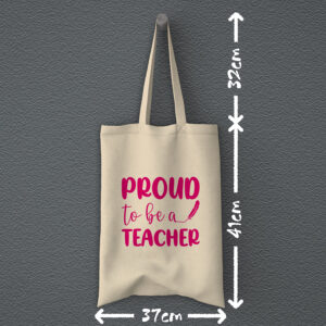 Οικολογική Υφασμάτινη Τσάντα | Proud to be a teacher