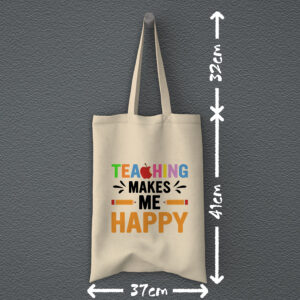 Οικολογική Υφασμάτινη Τσάντα | Teaching makes me happy
