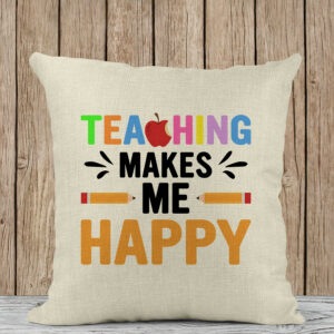 Μαξιλάρι Λινό | Teaching makes me happy