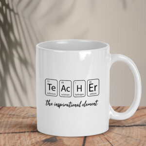Λευκή κούπα | Teacher chemistry