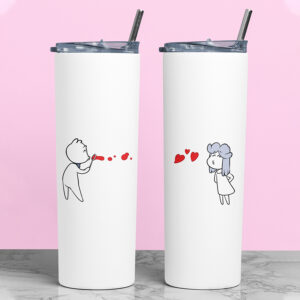 Σετ Tumbler θερμός για Ζευγάρια | Sweet Kisses