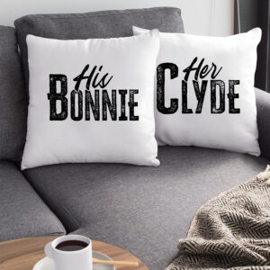 Σετ Μαξιλάρια | His Bonnie - Her Clyde