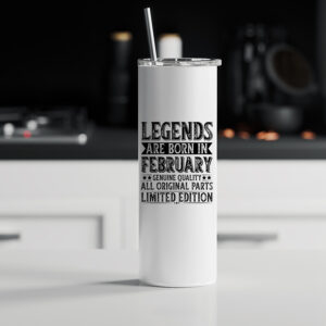 Tumbler θερμός | Legends are born in February 2
