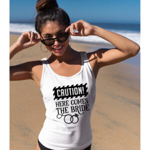 Γυναικείο Αμάνικο | Caution Here comes the Bride