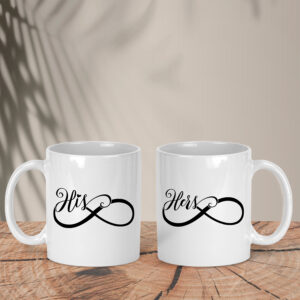 Σετ Λευκές Κούπες | His - Hers Eternity