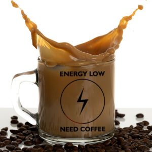 Γυάλινη Κούπα | Energy low - Need coffee