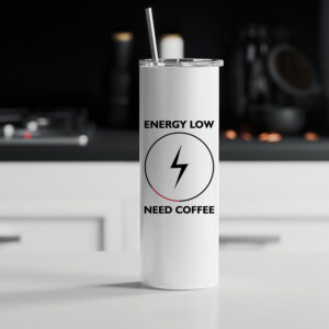 Tumbler θερμός | Energy low - Need Coffee