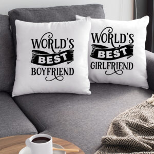 Σετ Μαξιλάρια | World's best Boyfriend - Girlfriend