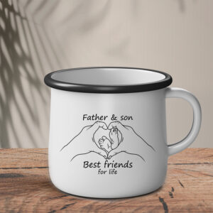 Εμαγιέ Κούπα | Father & Son Best Friends for Life