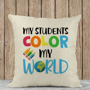 Μαξιλάρι Λινό | My students color my world