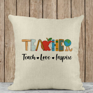 Μαξιλάρι Λινό | Teacher teach-love-inspire