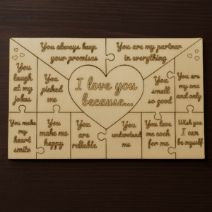 Ξύλινο Παζλ για Ζευγάρια