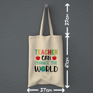Οικολογική Υφασμάτινη Τσάντα | Teacher can change the world