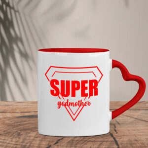 Δίχρωμη Κούπα Καρδιά | Super Godmother