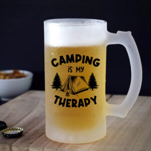 Ποτήρι μπίρας | Camping is my Therapy