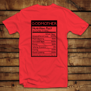 Μπλουζάκι unisex | Godmother Nutrition fact