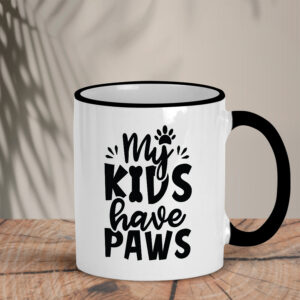 Δίχρωμη Κούπα | My kids have paws