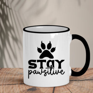 Δίχρωμη Κούπα | Stay pawsitive 2