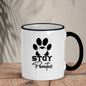 Δίχρωμη Κούπα | Stay Pawsitive